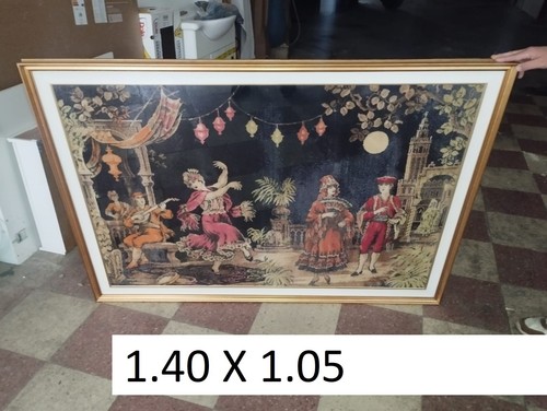 Antiquariato quadro arazzo - quadro,