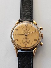 FELLOW WATCH-CRONO-MANUALE-ANNI 50-VALJOUX 77-RUOTA A COLONNE-OVERSIZE (36,5 MM)