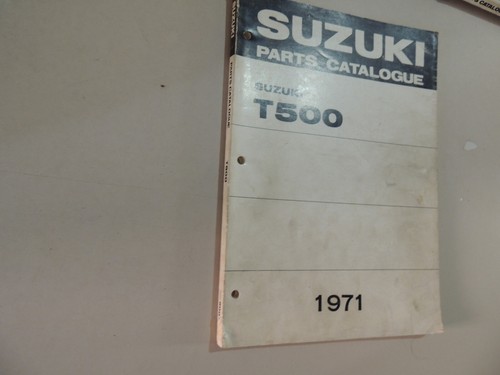 Parts catalog suzuki t500 - parts,