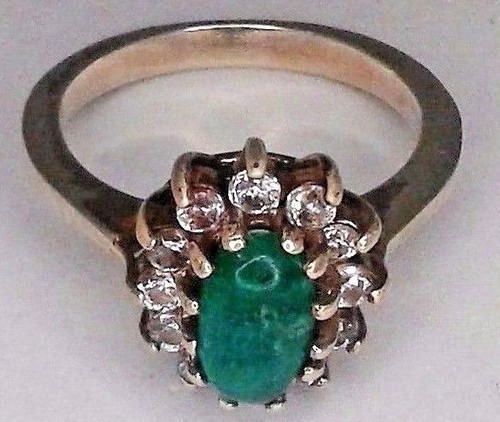 Anello argento con smeraldo - anello,