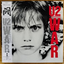 U2 War LP 1983 Japan Orib con