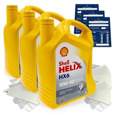 15 litri olio motore originale Shell Helix HX6 10W40 550039794 MB 229.3 SET