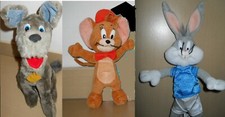 LILLI IL VAGABONDO/BUGS BUNNY/TOM & JERRY/ PELUCHE LOTTO 1 N.3 PERSONAGGI:
