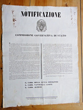 1849-NOTIFICAZIONE-Dativa Reale-Cardinali DELLA GENGA,VANNICELLI CASONI,ALTIERI+