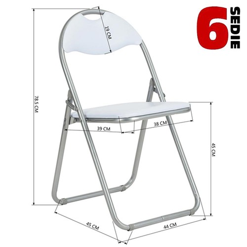 Set pezzi sedie imbottite - set, 6