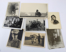 Lotto 8 foto d'epoca UOMINI IN DIVISA Ritratti Varie Bianco e Nero Fotografie