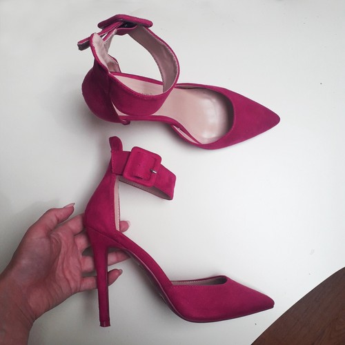Decollete fuxia con - , cinturino