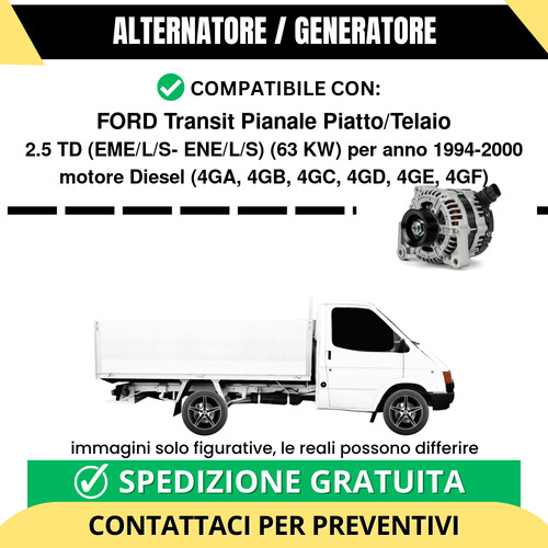 Alternatore ford transit - alternatore,