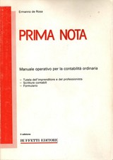 Libro Prima nota. Ermanno de