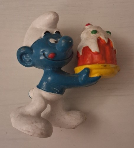 Puffi puffo con torta - puffi, golosone