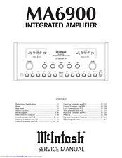 Manuale di servizio - Manuale di servizio per McIntosh MA 6900