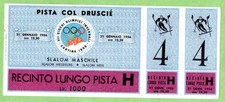 BIGLIETTO OLIMPIADI INVERNALI