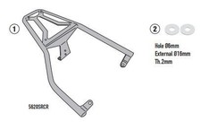 Mounting kit, chrome, Givi