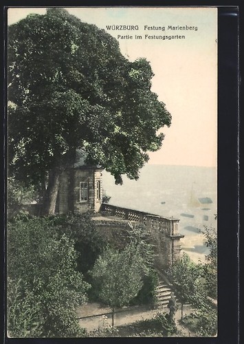Cartolina würzburg fortezza - cartolina,