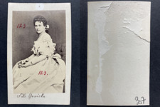 Fraulein Graziella Vintage cdv albumen print. CDV, tirag