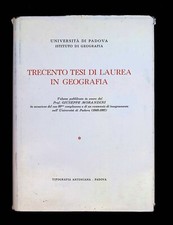 Trecento tesi di laurea in geografia 1969 Climatologia Glaciologia Altimetria