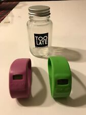 OROLOGIO " TOO LATE " SILICONE COLORATO 2 PEZZI