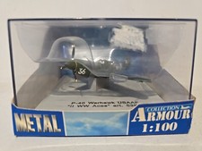 COLLEZIONE ARMATURA 1:100 5391 P-40 WARHWAK USAAF II WW ASSI MODELLINO AEREO CUSTODIA