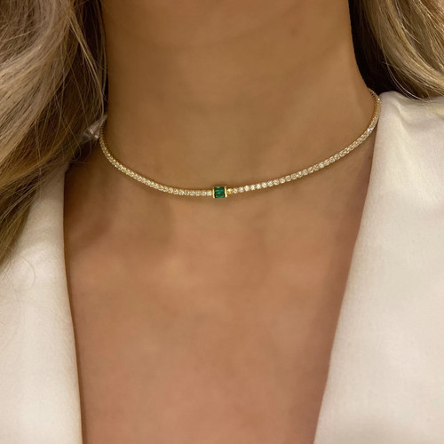 Collana donna smeraldo - , e