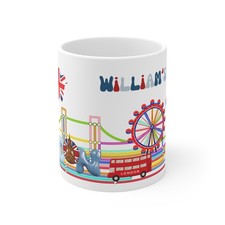 Tazza souvenir Londra colorata sotterranea tazza personalizzata regalo per amanti UK