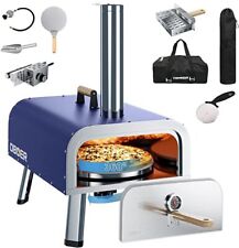 Forno Pizza Esterno 13" Girevole Forno Pizza con Termometro Integrato Borsa Trasporto