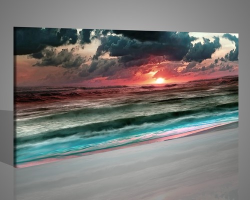 Quadro paesaggio tramonto - quadro,