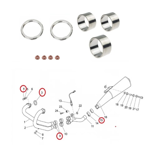 Kit guarnizioni connettore