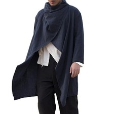 Poncho mantello cardigan lungo