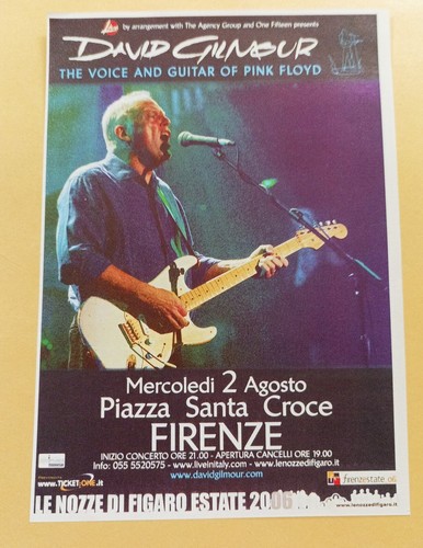 David gilmour volantino 2006 - david,