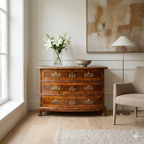 Cassettone antico demi lune - cassettone,
