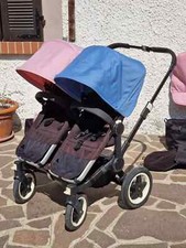 passeggino bugaboo donkey gemellare e fratellare con accessori