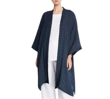 Giacca kimono lunga 44" lino
