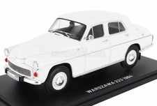 MODELLINO AUTO STATICO DIECAST WARSZAWA 223 1964 BIANCO MODELLISMO SCALA 1/24