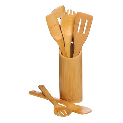Set utensili cucina - bambù, 6pz