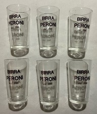 Set 6 Bicchieri Vintage BIRRA PERONI anni 60 #04