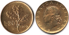 Italia 20 lire, 1979