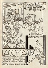 PUBBLICITA' 1928 LAGOMARSINO ADDIZIONATRICI MACCHINE CALCOLATRICI CONTABILI BAZZ