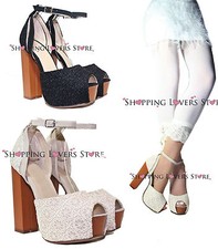 SCARPE DONNA SANDALI PIZZO