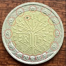 2 Euro 2002 Francia Errori Di Conio 