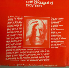 Picasso  Playmen auguri Natale 1968 12 riproduzioni disegni erotici  Tattilo ed.