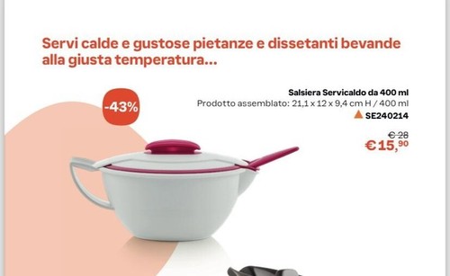 Tupperware salsiera servicaldo - salsiera,