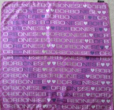 -Foulard BORBONESE  soie   TBEG vintage scarf  87 x 88 cm