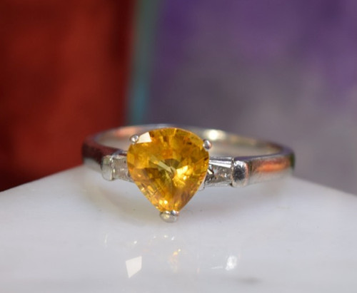 Anello vintage platino - , 2,59
