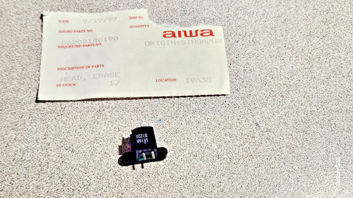 Aiwa erase audio head le15b - audio,