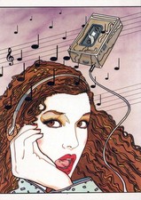 Finlandia illustrazione donna - finlandia,