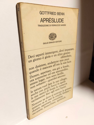 Gottfried benn apreslude - apreslude,