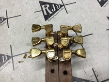 Sintonizzatori logo Schaller Gibson anni 70 tasti tuning picchetti tulipano W. Germania 3x3 oro