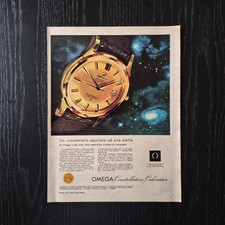 1958 Omega Constellation Calendar - Original AD Advertising 26x33 Pubblicità Vin