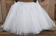 Gonna in tulle avorio bambina