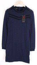 MAISON SCOTCH Abito Da Donna S Navy Stretch Manica Lunga Con Zip